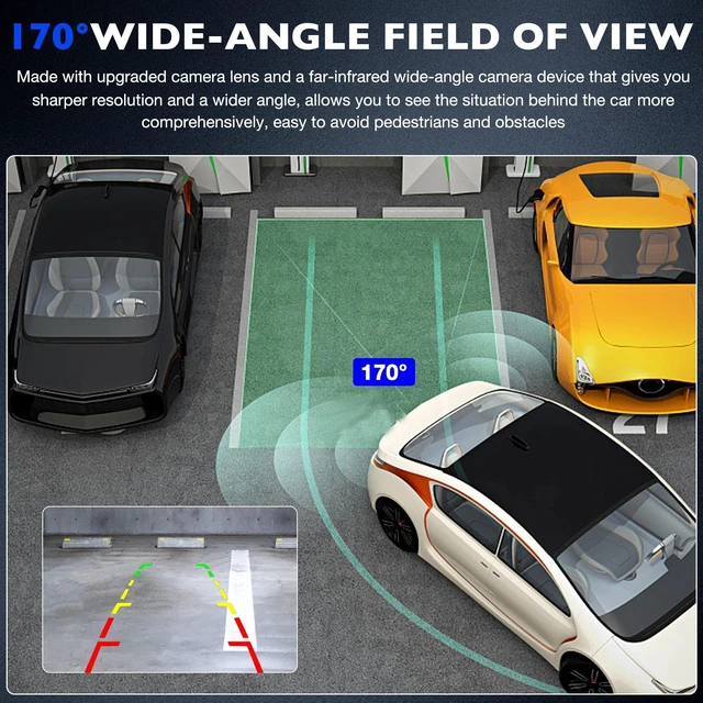 Alt view image 4 of 5 - Backup Camera Compatible with 2012 2013 Hyundai Elantra L GL GLS 1.8L L4, Safety Reversing Parking Assist Cameras, Replace 95750-3X345 957503X105 957503X100 Rear Camera