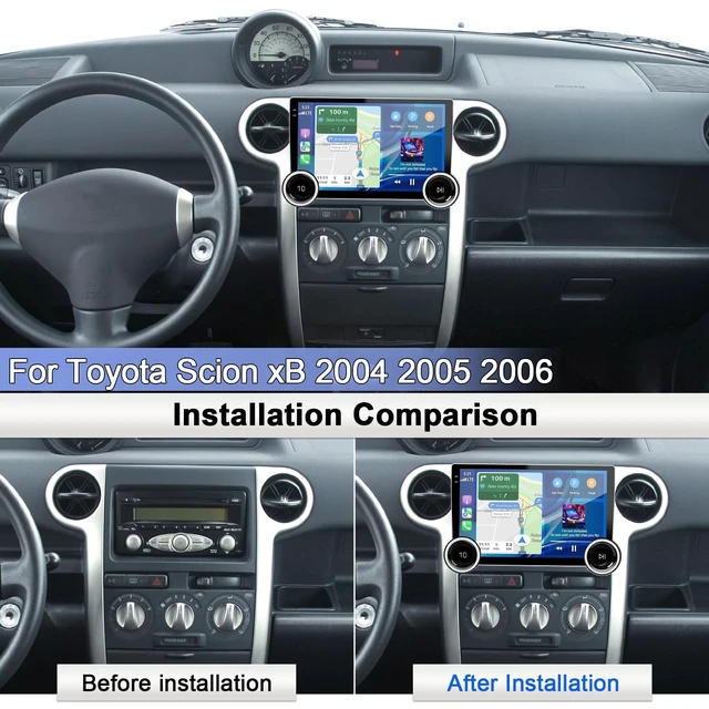 Alt view image 3 of 5 - 10.1 Inch Android 15 Car Stereo Radio for Toyota Scion xB 2004 2005 2006