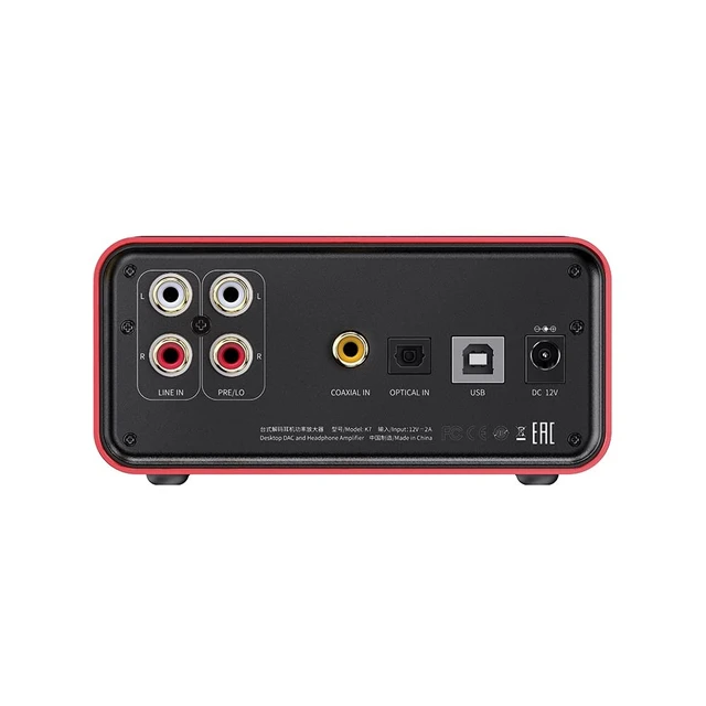 Alt view image 3 of 4 - FiiO K7 Full Balanced HiFi DAC Headphone Amplifier AK4493S*2, XMOS XU208 PCM384kHz DSD256,USB/Optical/Coaxial/RCA Inputs, 6.35mm/4.4mm Output
