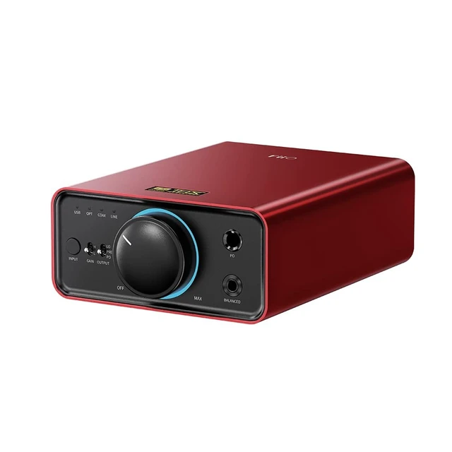 Alt view image 4 of 4 - FiiO K7 Full Balanced HiFi DAC Headphone Amplifier AK4493S*2, XMOS XU208 PCM384kHz DSD256,USB/Optical/Coaxial/RCA Inputs, 6.35mm/4.4mm Output