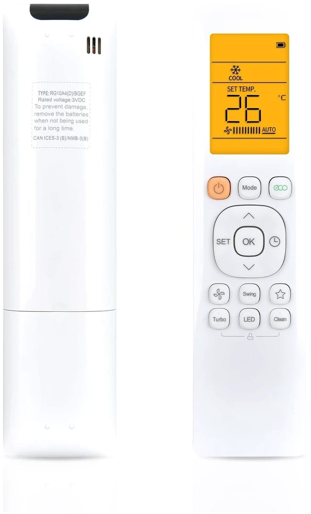 Main image of Remote Control for Senville LETO Series Air Conditioner SENL-09CD-16
