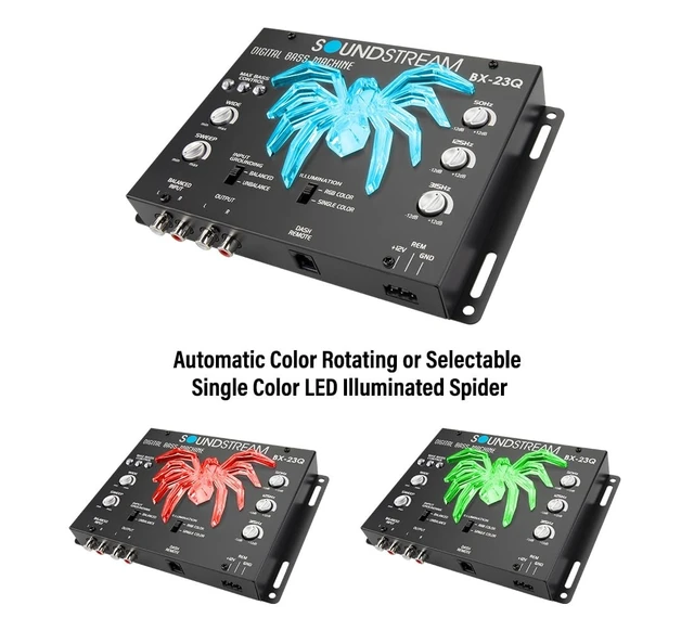 Alt view image 2 of 5 - SOUNDSTREAM BX-23Q Bass Processor, Digital Car Audio Sub Booster
