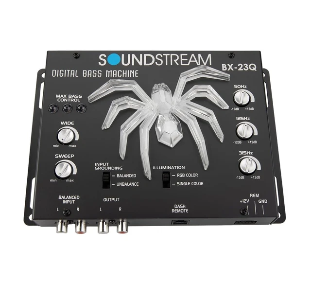 Alt view image 4 of 5 - SOUNDSTREAM BX-23Q Bass Processor, Digital Car Audio Sub Booster