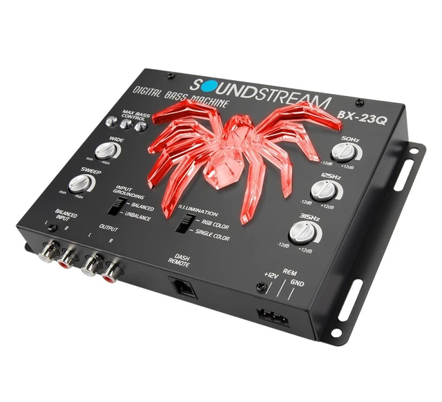 Alt view image 3 of 5 - SOUNDSTREAM BX-23Q Bass Processor, Digital Car Audio Sub Booster