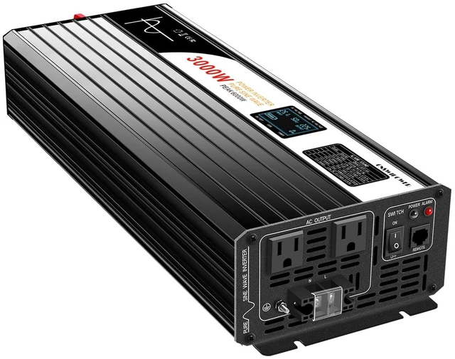 Main image of Xijia 3000W Pure Sine Wave Inverter 48V DC to 120V AC Converter for Home, RV, Truck, Off-Grid Solar Power 110V with Smart Bluetooth App Remote Control,Surge 6000W