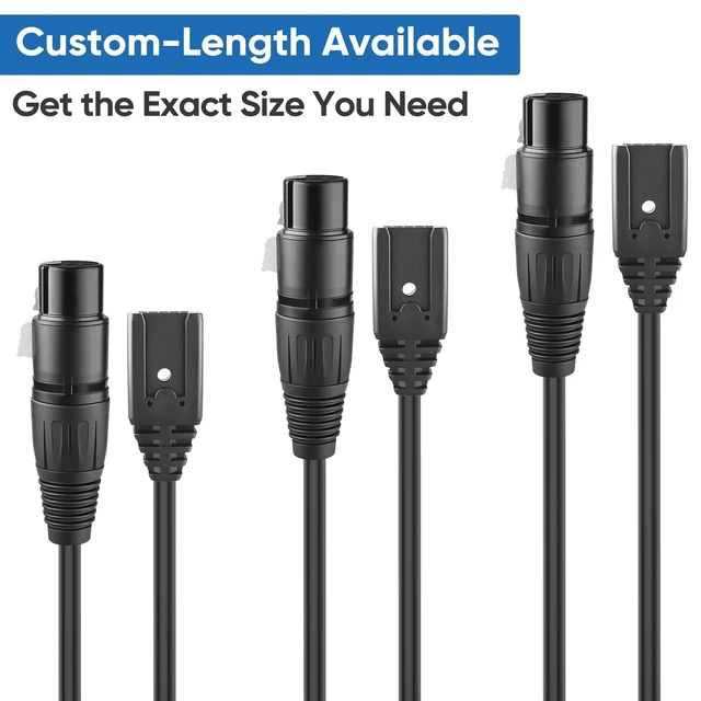 Alt view image 2 of 5 - Headset Cable 5ft,4Pin XLR Connector for ClearCom CC-110-X4/CC-300-X4