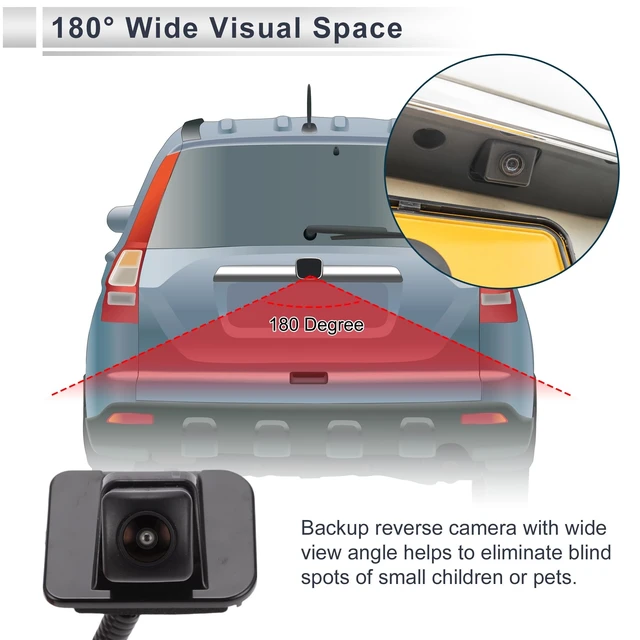 Alt view image 3 of 5 - RATCHROLL 39530T2AA71 License Plate Rear View Camera for Honda Accord