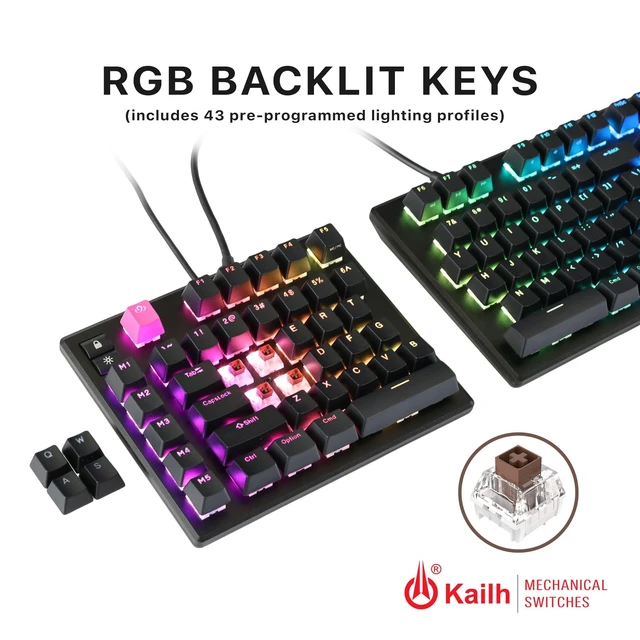 Alt view image 4 of 5 - Cloud Nine ErgoPRO Full-Size Mechanical Split Ergonomic Keyboard for Mac