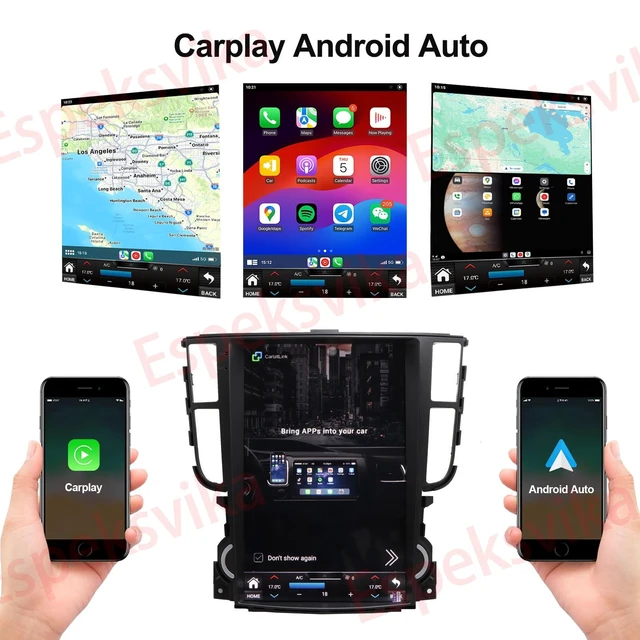 Alt view image 4 of 5 - 12.1" Car Radio Stereo for Acura TL 2004-2008 4+64G