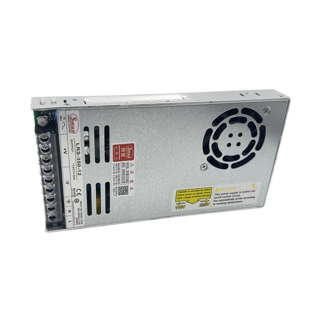 Alt view image 3 of 4 - LRS-350-12 348W 12V 29A Single Output Switchable Power Supply for Industrial Automation, PLC Control Systems, Security Devices, and Electronic Equipment