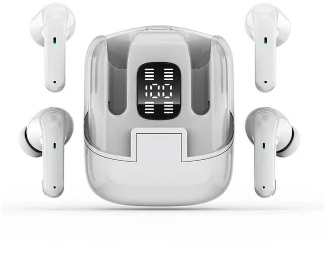 Main image of Tangxi 4 in 1 Wireless Earbuds, Headphones, HiFi Stereo Noise Reduction Wireless Earphones, 8H Playtime, with Battery Display Charging Case