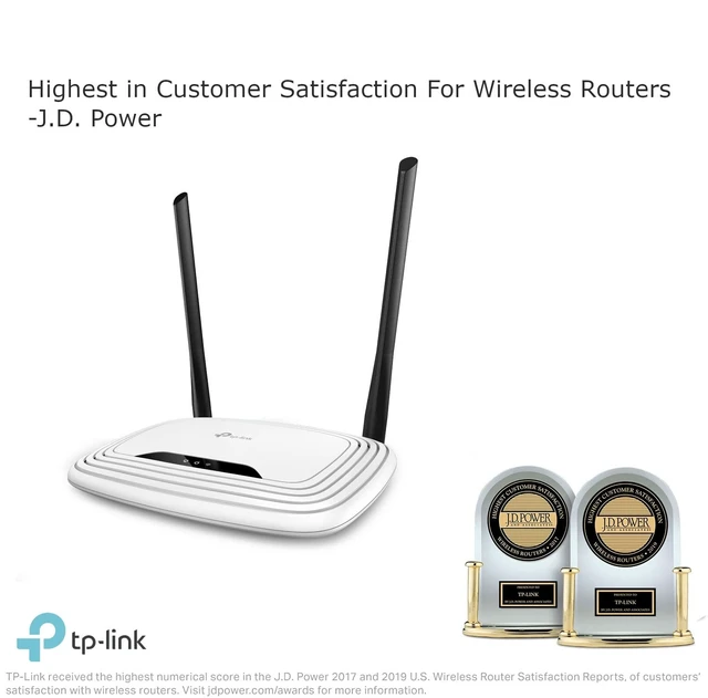 Alt view image 4 of 5 - TP-Link N300 Wireless Extender, Wi-Fi Router (TL-WR841N) - 2 x 5dBi High Power Antennas, Supports Access Point, WISP, Up to 300Mbps