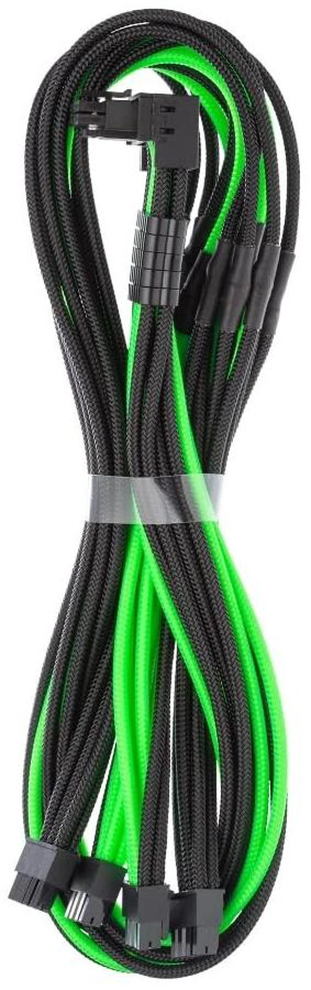 Main image of CableMod Pro ModMesh 12V-2x6 PCIe Cable for Corsair T5 (Blk+LTG, 4x8p,90A)