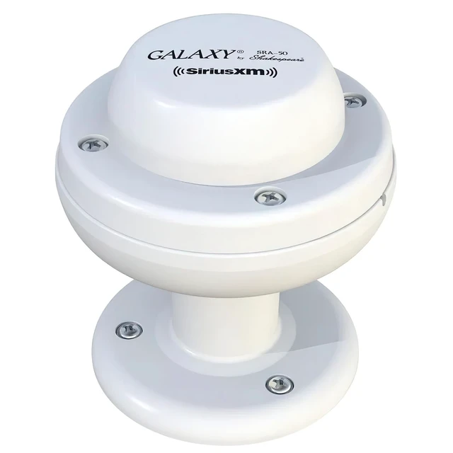 Alt view image 2 of 2 - Shakespeare SR-50B Satellite Radio Antenna Kit; Includes: SRA-50 Antenna with 6" Cable and TNC Female Connector, 25' Coax Cable with TNC Male, SMB Connectors and Mounting Parts