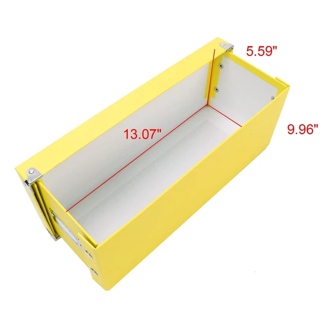 Alt view image 5 of 5 - Snap-N-Store CD Storage Box - Pack of 1/2 - Durable Disc Holder with Lid to Store for Discs (2 Pack - CD, Yellow)