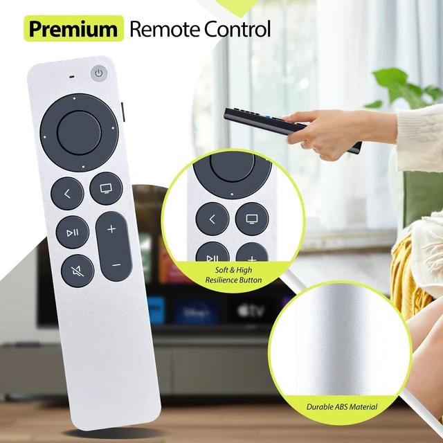 Alt view image 4 of 5 - RYQIF Remote Control for Apple TV A2540 A2584 (No Voice)