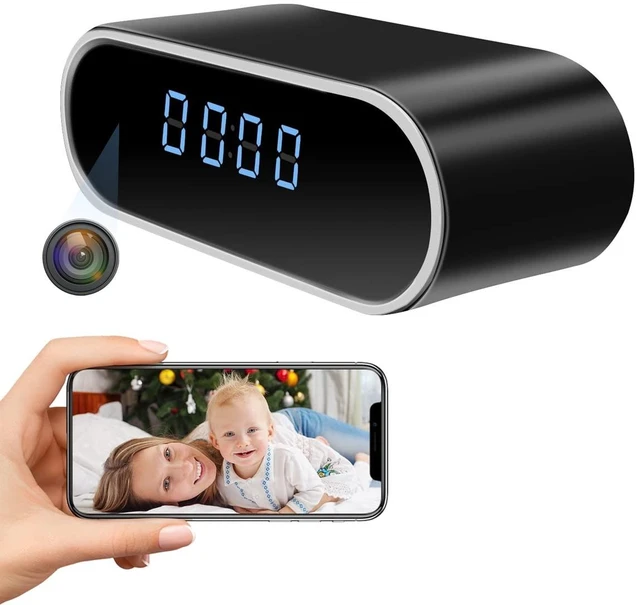 Main image of Security Camera, Hidden Camera Clock, WiFi Spy Camera 1080P Mini Nanny Cam