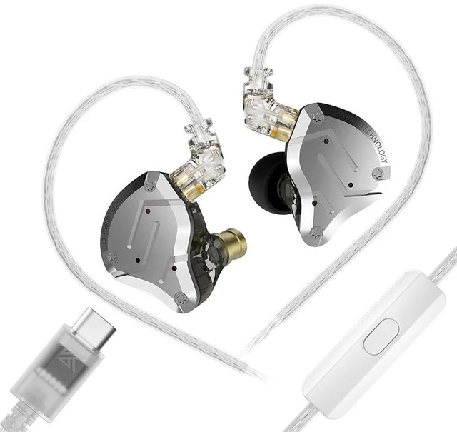 Main image of KZ ZS10 Pro Type-C Gaming Earbuds,USBC in Ear Monitor Headphones, IEM Earbuds Headphone with 4BA and 1DD Drivers Wired Earbuds, KZ HiFi IEM Earphone with Detachable