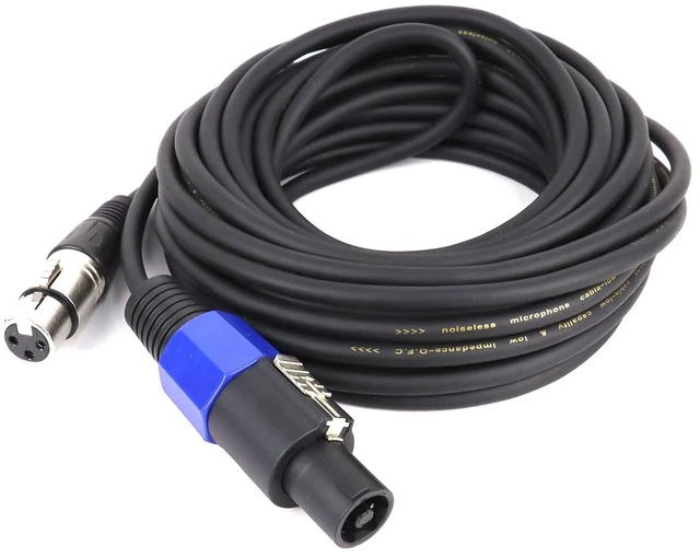 Main image of SUNNAREPOON Speakon to XLR Cables, 50 Feet 1 Pack