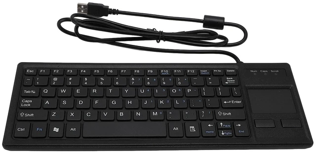 Main image of Hamwesh Industrial Keyboard, IP68 Industrial Grade Wired Durable Integrated Touchpad Plug and Play Compact USB Keyboard, Mechanical USB with Built in Hub for