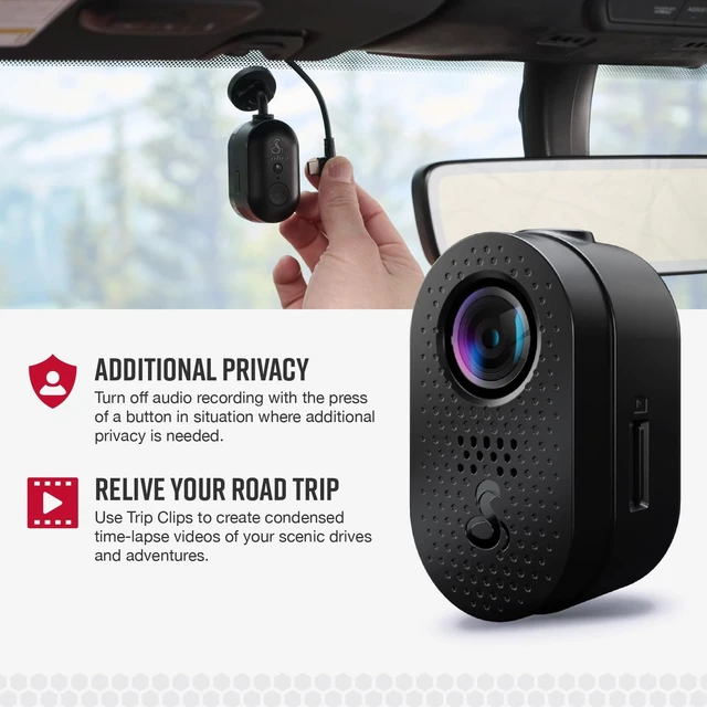 Alt view image 4 of 5 - Cobra Discreet Dash Cam (SC120), QHD 1440P Video Resolution, Built-in WiFi