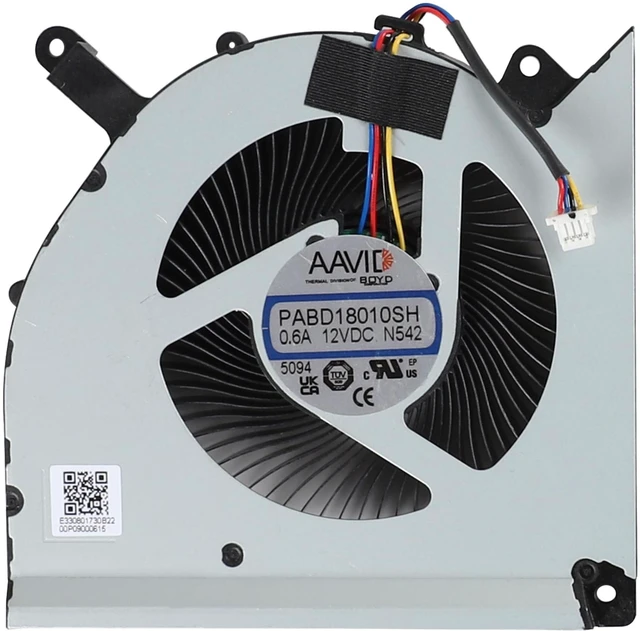 Alt view image 3 of 5 - CPU+GPU Cooling Fan for MSI Vector A18 HX Raider A18 HX A9W N542 N543