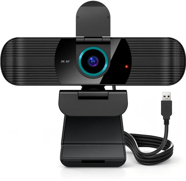 Main image of RUWBY Pro QHD 2K/60fps Webcam, External USB Web Camera for PC/Laptop
