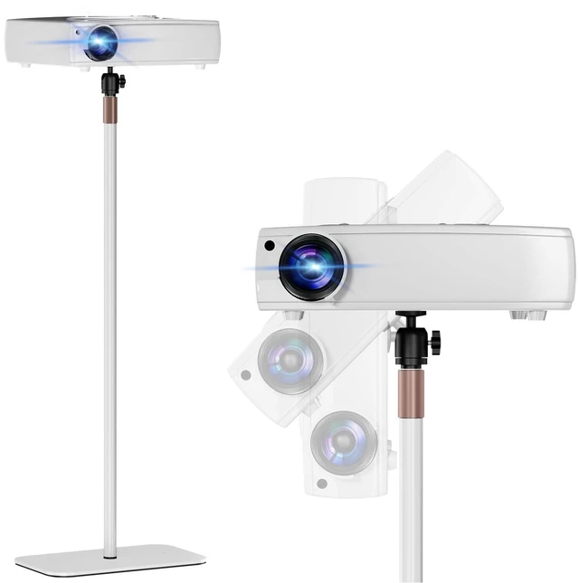 Main image of PUTORSEN Universal Projector Stand, Height Adjustable Floor Stand, White