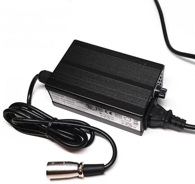 Main image of Yustda 3-Pin XLR AC/DC Adapter Replacement for Hoveround MPV 1 MPV4/5 12V 35Ah Lead-Acid Battery FY-4101 24VDC 5A Electric Wheelchair Power Supply Cord Cable PS Mains PSU