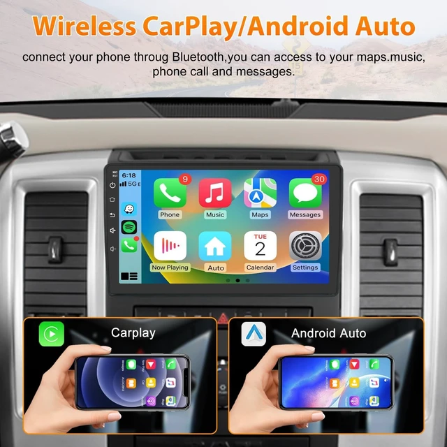 Alt view image 2 of 5 - Junsun Car Radio Stereo for Dodge Ram 2009-2012, 10 Inch Touch Screen