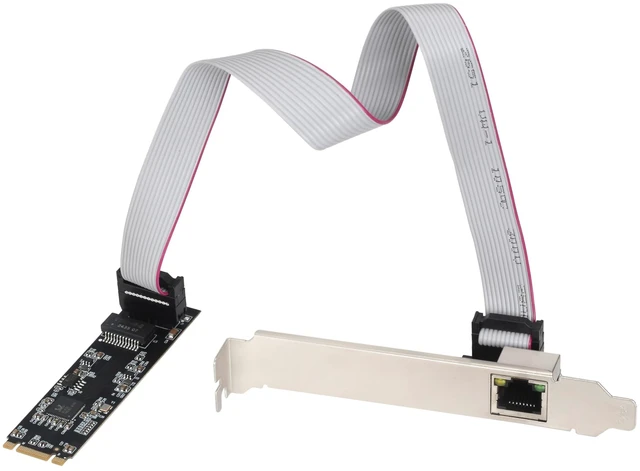 Main image of M.2 2280 5Gbps Ethernet Network Card, Realtek RTL8126 Chip, B+M Key, 5 Gigabit RJ45 LAN Adapter, Multi-Gigabit 5G/2.5G/1G/100M/10Mbps, for Windows/Linux