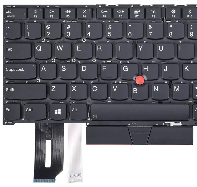 Alt view image 2 of 5 - Replacement Keyboard for Lenovo Thinkpad T490s T495, Thinkpad P1 Gen 3 2, Thinkpad X1 Extreme Gen 3 2 1 Series Laptop with Backlit US Layout