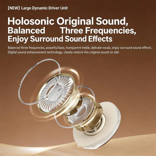 Alt view image 4 of 5 - FJHBL Wireless Bluetooth Headphones with Active Noise Cancelling (Up to 48dB),60H Playtime,Hi-Res Audio,40mm Drivers,Spatial Sound,Foldable,Detachable Mic(Wired/Wireless Use),M12 White.
