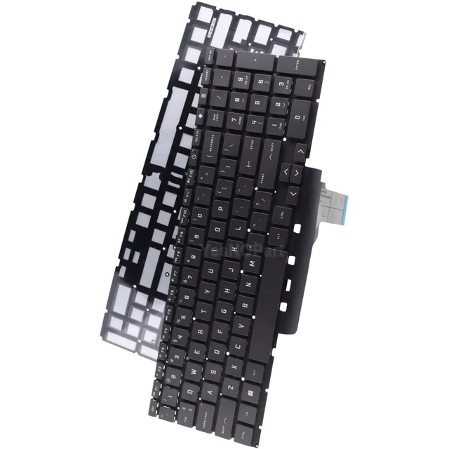 Alt view image 3 of 5 - YESNOPART Backlit Keyboard Replacement for HP Victus 16-R 16-S 15-FB 15-FA 16-D 16-E 16-R0097NR 15-FA0025NR 15-FB2063DX - Gray/Silver