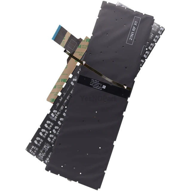 Alt view image 2 of 5 - YESNOPART Backlit Keyboard Replacement for HP Victus 16-R 16-S 15-FB 15-FA 16-D 16-E 16-R0097NR 15-FA0025NR 15-FB2063DX - Gray/Silver