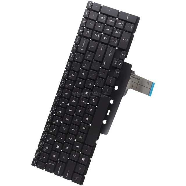 Alt view image 5 of 5 - YESNOPART Backlit Keyboard Replacement for HP Victus 16-R 16-S 15-FB 15-FA 16-D 16-E 16-R0097NR 15-FA0025NR 15-FB2063DX - Gray/Silver