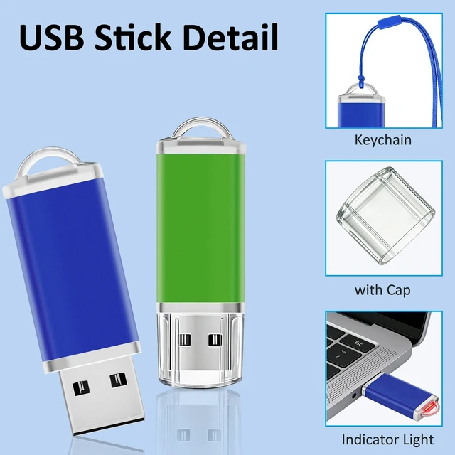 Alt view image 4 of 5 - Thumb Drive 2GB 20-Pack USB Flash Drive Nicepicten Bulk USB2.0 Memory Stick
