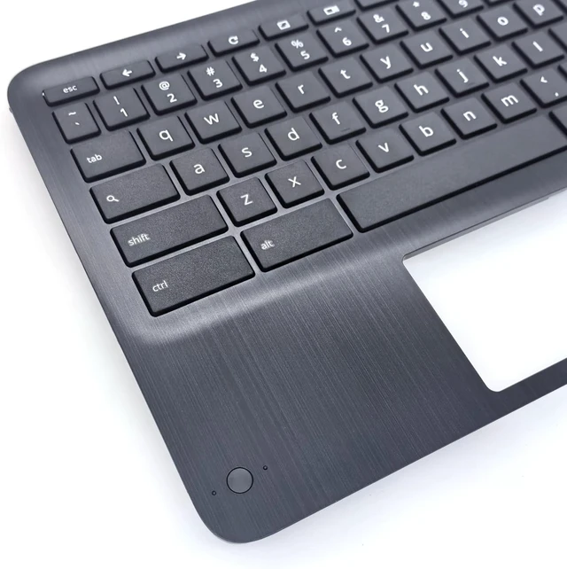 Alt view image 3 of 5 - New Replacement for HP Fortis X360 11 G3 J Chromebook Series Laptop Palmrest Upper Case Keyboard with WFC/Non-WFC Versions Assembly Part N38880-001 N38882-001 Black (KB-Non-WFC)
