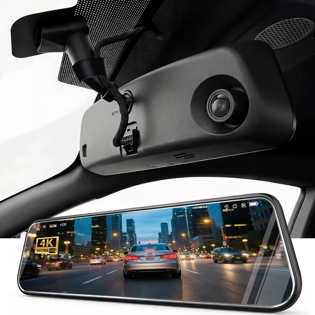 Main image of KCV 4K Mirror Dash Cam for Ford Explorer Edge 2011-2019 Plug & Play