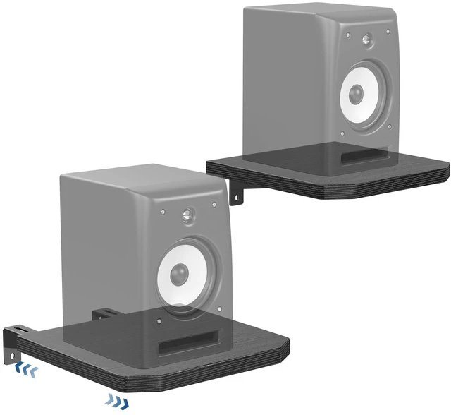 Main image of BYMECOST Speaker Wall Mount, Adjustable Rear Speaker Wall Mount Shelves