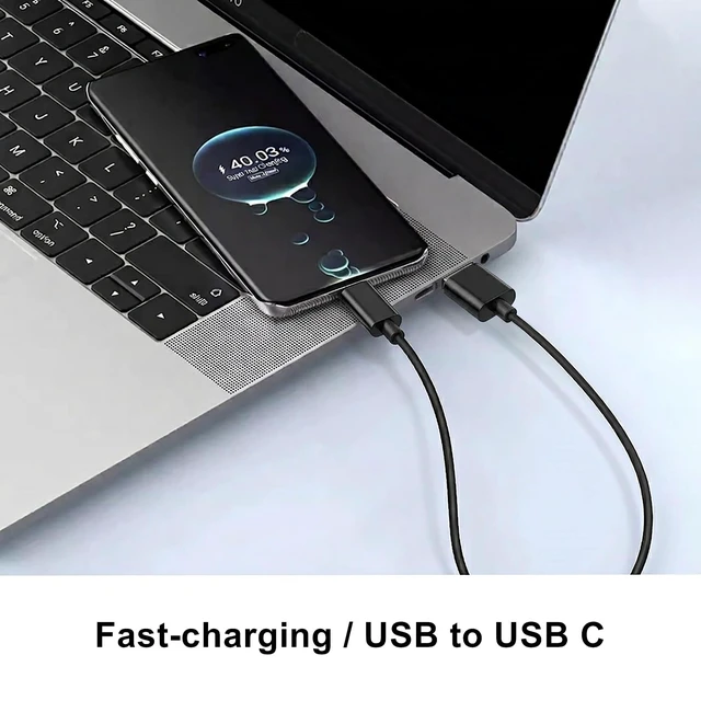Alt view image 3 of 5 - 100-Pack USB C Charger Cable - Bulk USB to Type-C Charging Cords, Black
