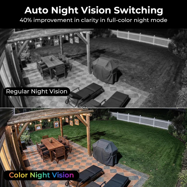 Alt view image 4 of 5 - WESECUU Light Bulb Security Camera -5G& 2.4GHz WiFi 2K Bulb Camera, 1000-Lumen Dimmable LED & Alarm,Two-Way Talk,Color Night Vision,Human Detection, Compatible with Alexa