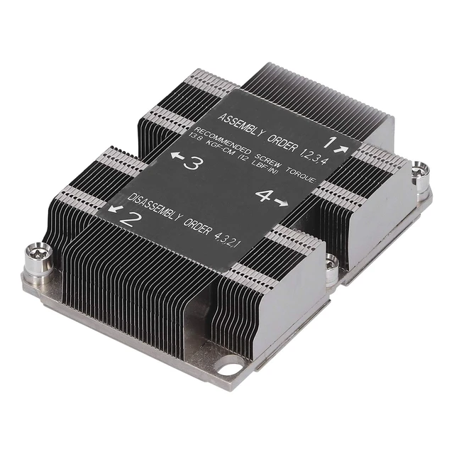 Alt view image 2 of 5 - CPU Cooler for LGA 3647 Socket, Xeon Scalable Processors, Heatsink Cooling Compatible with Purley Platform