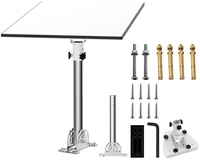 Main image of Heavy Duty Starlink Gen 3 Roof Mount, 430 Stainless Steel Pole & 1.38" OD