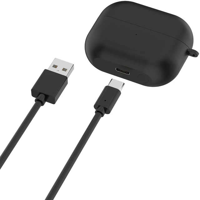 Main image of Replacement Charging Case Compatible with Samsung Galaxy Buds 3 FE Earbuds, Original-Style Charging Box, Wired Charging with Multiple Protection (Black)