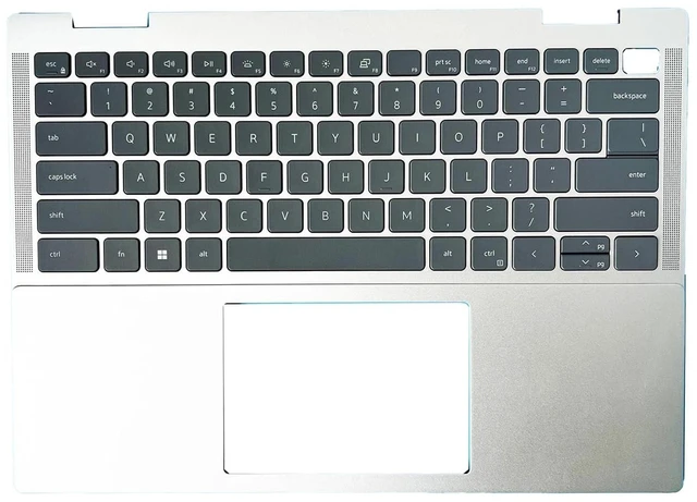 Main image of New Replacement for Dell Inspiron 7430 7430 2-in-1 Laptop Palmrest Upper Case Backlit Keyboard Assembly Part MF0F1 0MF0F1 WJ1MN 0WJ1MN 0RVDTH (Silver)