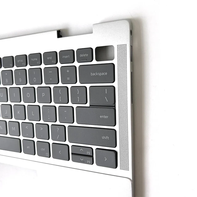 Alt view image 5 of 5 - New Replacement for Dell Inspiron 7430 7430 2-in-1 Laptop Palmrest Upper Case Backlit Keyboard Assembly Part MF0F1 0MF0F1 WJ1MN 0WJ1MN 0RVDTH (Silver)