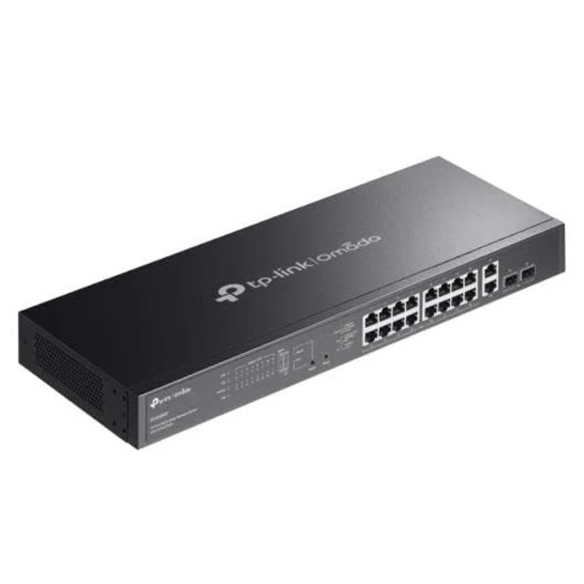 Alt view image 3 of 4 - TP-Link Omada 20-Port Gigabit Easy Managed Switch, 16-Port PoE+, 250W PoE Budget, 2X Gigabit RJ45+2 x Gigabit SFP, Auto Recovery, Port Separation, SDN, VLAN, Central Cloud Management (ES220GMP)