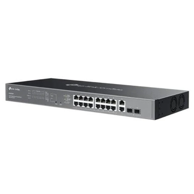 Alt view image 2 of 4 - TP-Link Omada 20-Port Gigabit Easy Managed Switch, 16-Port PoE+, 250W PoE Budget, 2X Gigabit RJ45+2 x Gigabit SFP, Auto Recovery, Port Separation, SDN, VLAN, Central Cloud Management (ES220GMP)