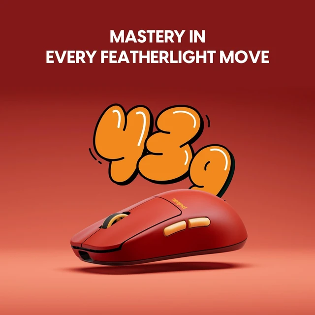 Alt view image 3 of 5 - Pulsar Gaming Gears X2H Crazylight Wireless Gaming Mouse, Medium, Volcano